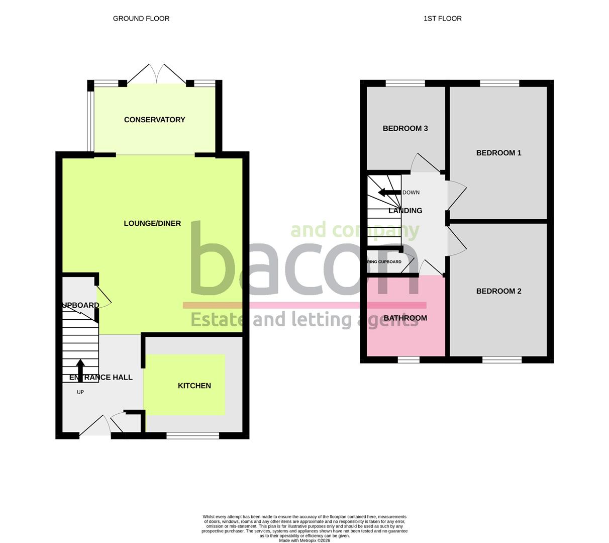 Floor Plan | House - Mid Terrace | Bridgnorth Close, Worthing, BN13 | For Sale